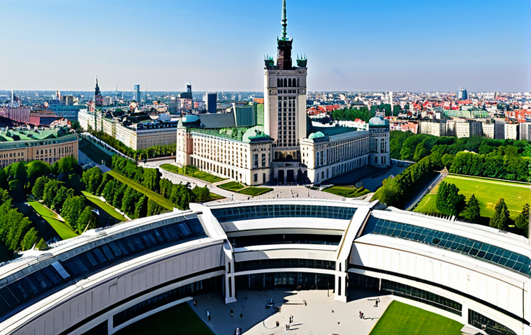 바르샤바 필수 여행지 - Warsaw Old Town Scene**

"A bustling market square in Warsaw's Old Town, Poland, during daytime, fea...