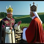 폴란드 중세 시대 - **Prompt 1: The Christianization of Poland under Mieszko I**
    "A majestic, historically accurate ...