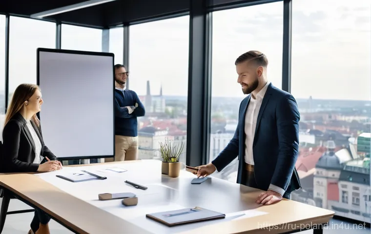 폴란드 국민성 특징 - A poignant intergenerational moment captured on a cobblestone street in a historic Polish city, such...