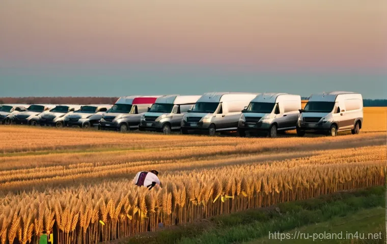 폴란드 우크라이나 관계 - **A heartwarming scene of solidarity at the Polish-Ukrainian border.** A group of diverse Polish vol...