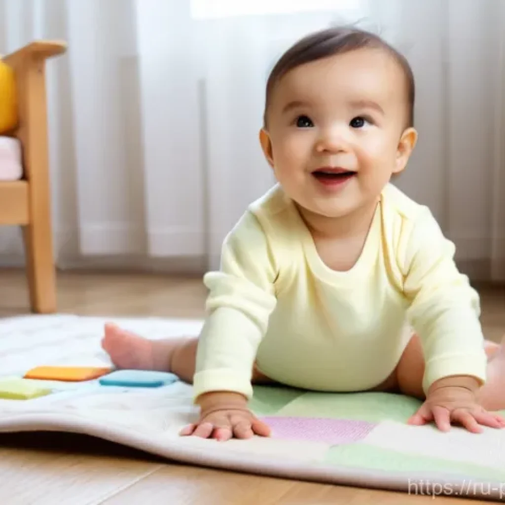 폴란드어 발음 특징 - A joyful toddler, approximately 18 months old, with bright, curious eyes, sitting on a soft, pastel-...